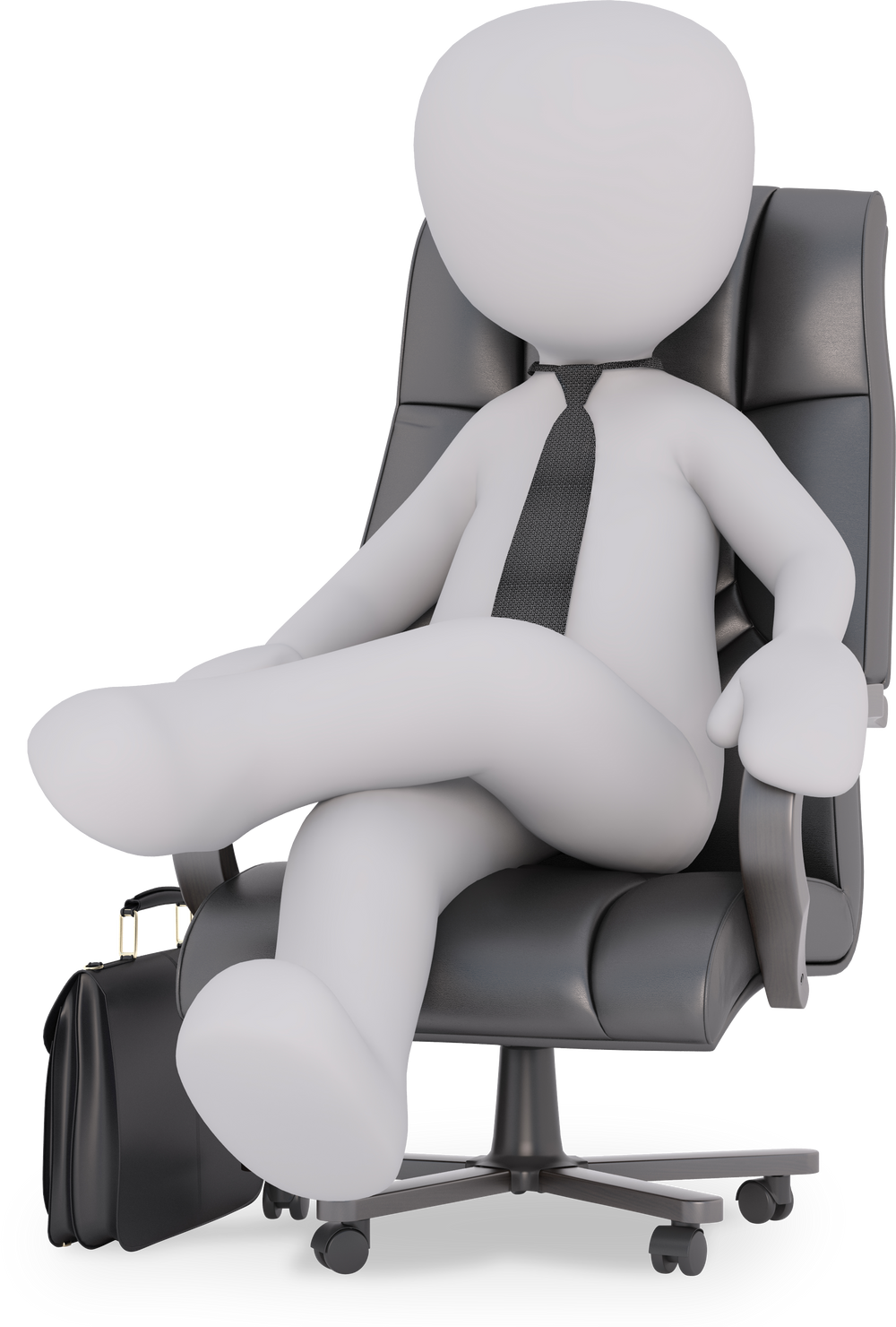 Business Man Relaxing on a Chair
